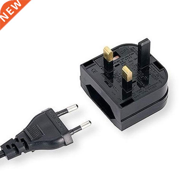 European Euro EU 2 Pin to UK 3Pin Plug Adapter Power Socket