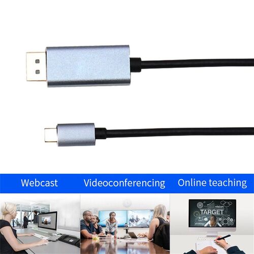 Type-C USB C to DP Display Port 4K Displayport Cable for Mac