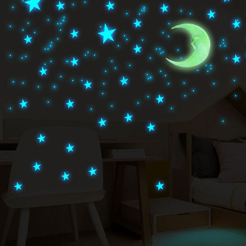 100 Pcs 3cm Luminous Stars Wall ers Glow In The Dark Stars
