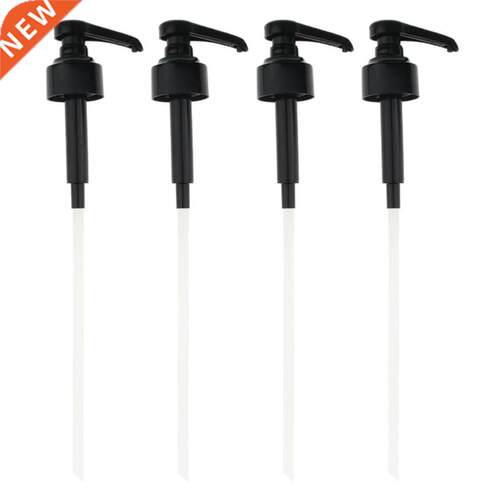 4 Pcs Coffee 1 Liter Dispenser Syrup Pump Black Liquid Dispe