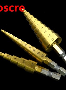 3Pcs/set 3-12/4-12/4-20 Pagoda Drill Bits Step Drill Bit Pro
