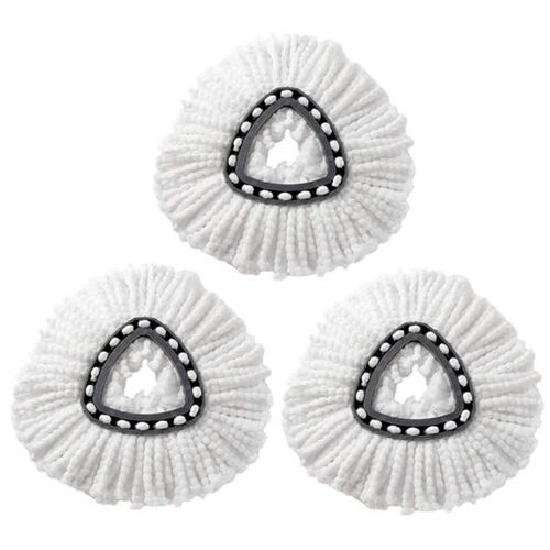 3Pcs 360 Rotation Cotton Yarn Microfiber Mop Heads Refills R