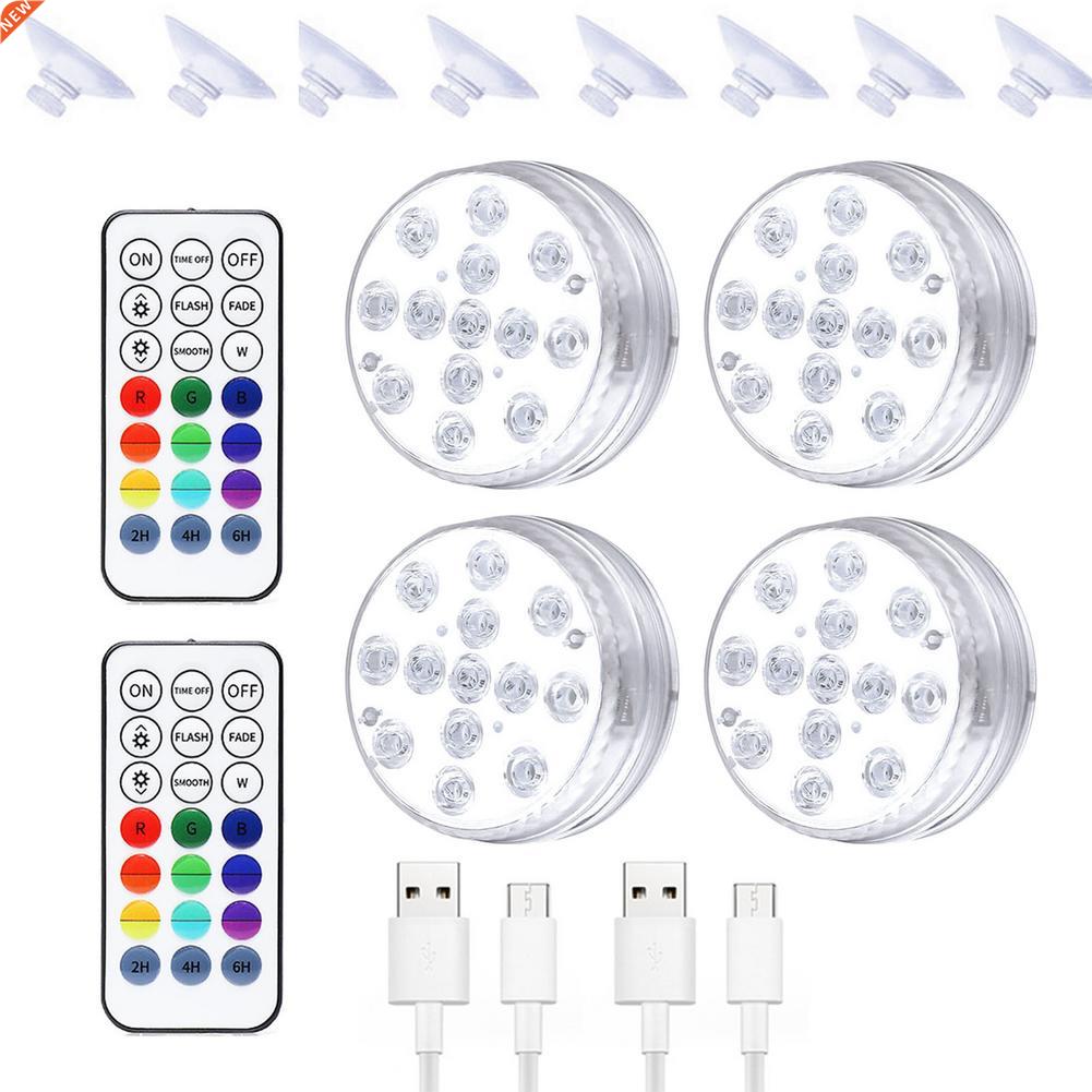 13LED RGB Remote Control Swimming Pool Light USB Underwater