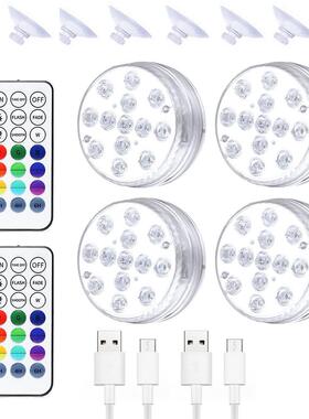 13LED RGB Remote Control Swimming Pool Light USB Underwater