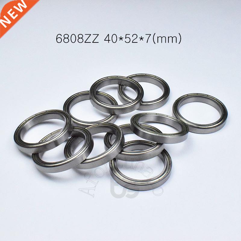 10pcs 6808ZZ 40*52*7(mm) chrome steel Metal Sealed High spe
