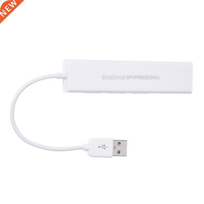 USB Adapter Coupler 3 Port Hub Ethernet RJ45 10 / 100Mbps