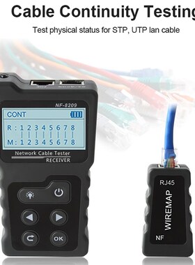 NF-8209 Cable Tester Multi-functional LCD Network Cable Test