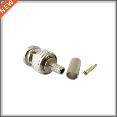 3-piece BNC RG58 Male Plug Crimp Connector for CCTV Cameras