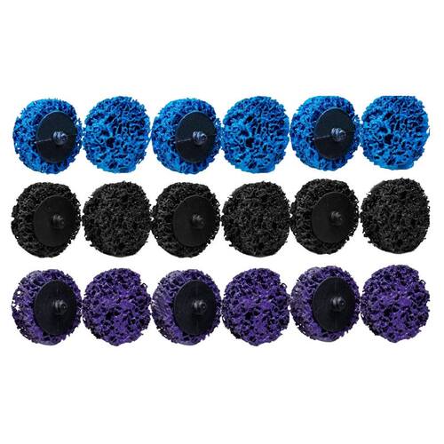 18 PCS 2 Inch Easy Clean Poly Strip Wheel Disc Abrasive Ange