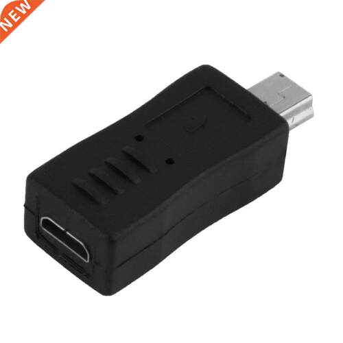 and Stylish Black Cor Micro USB Female to Mini USB Male Ad