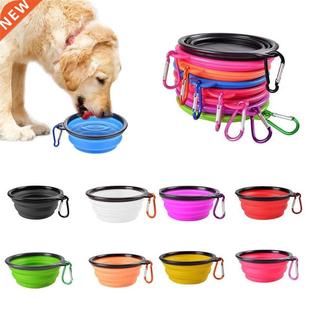 350ML Collapsible Dog Pet Folding Silicone Bowl Outdoor Trav