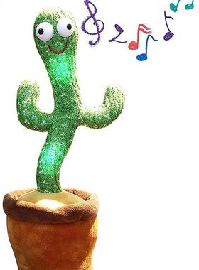 Cactus Plush Toy Electronic Shake Dancing Toy with Song Plus