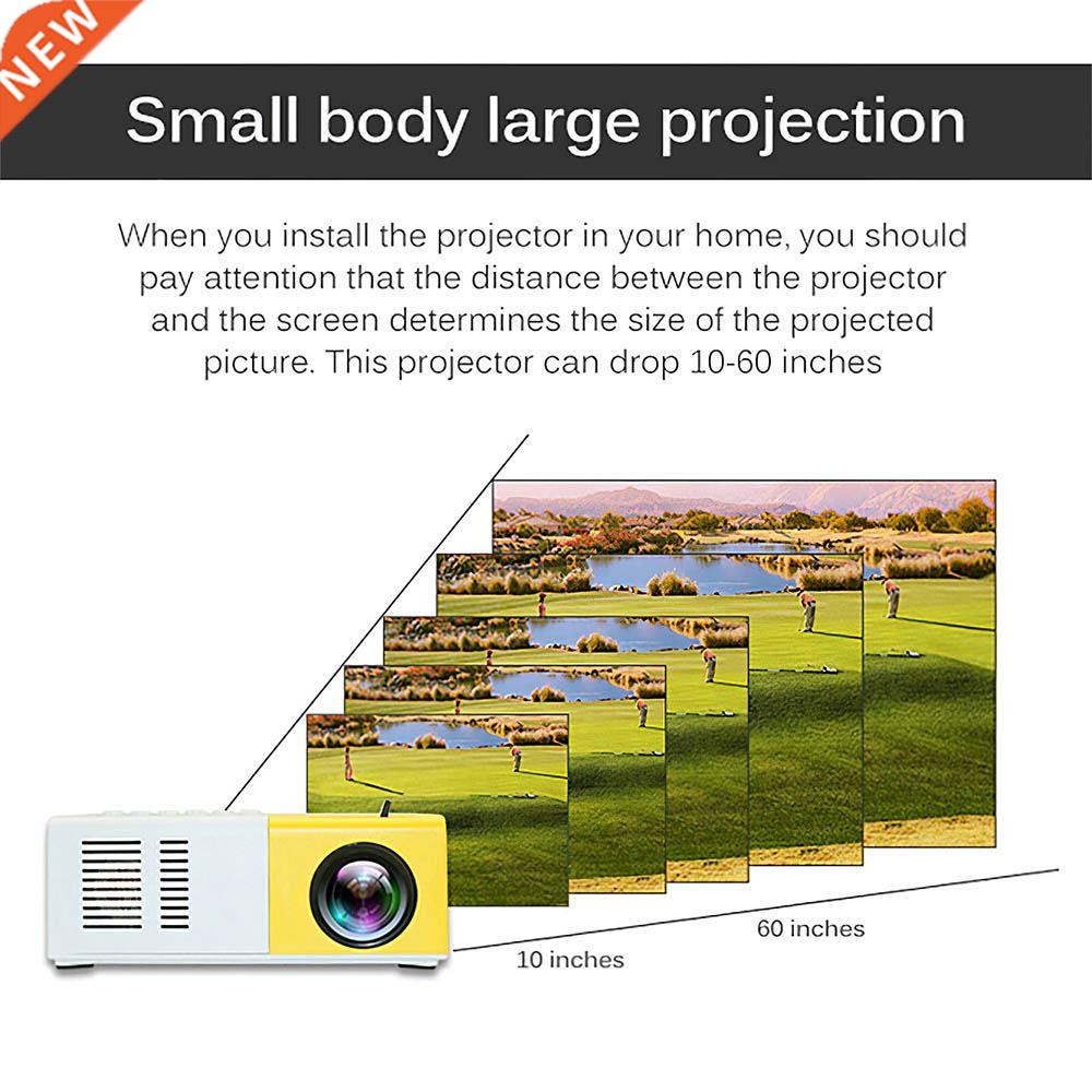 HD Mini Projector 1280 X 720P LEDWiFi Projector Video Home T