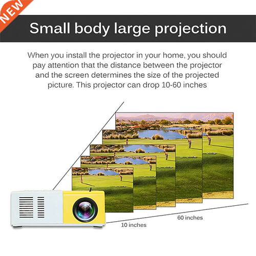HD Mini Projector 1280 X 720P LEDWiFi Projector Video Home T