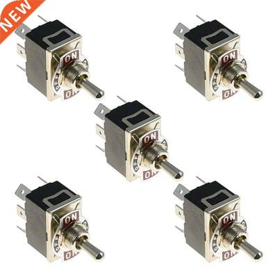 5 x ON-OFF-ON andard Toggle Switch SPDT 15A 125V, 10A 125V