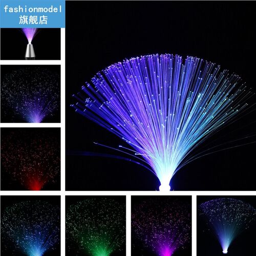 1PC LED Fiber Optic Lamp Light Beautiful Romantic Changing B