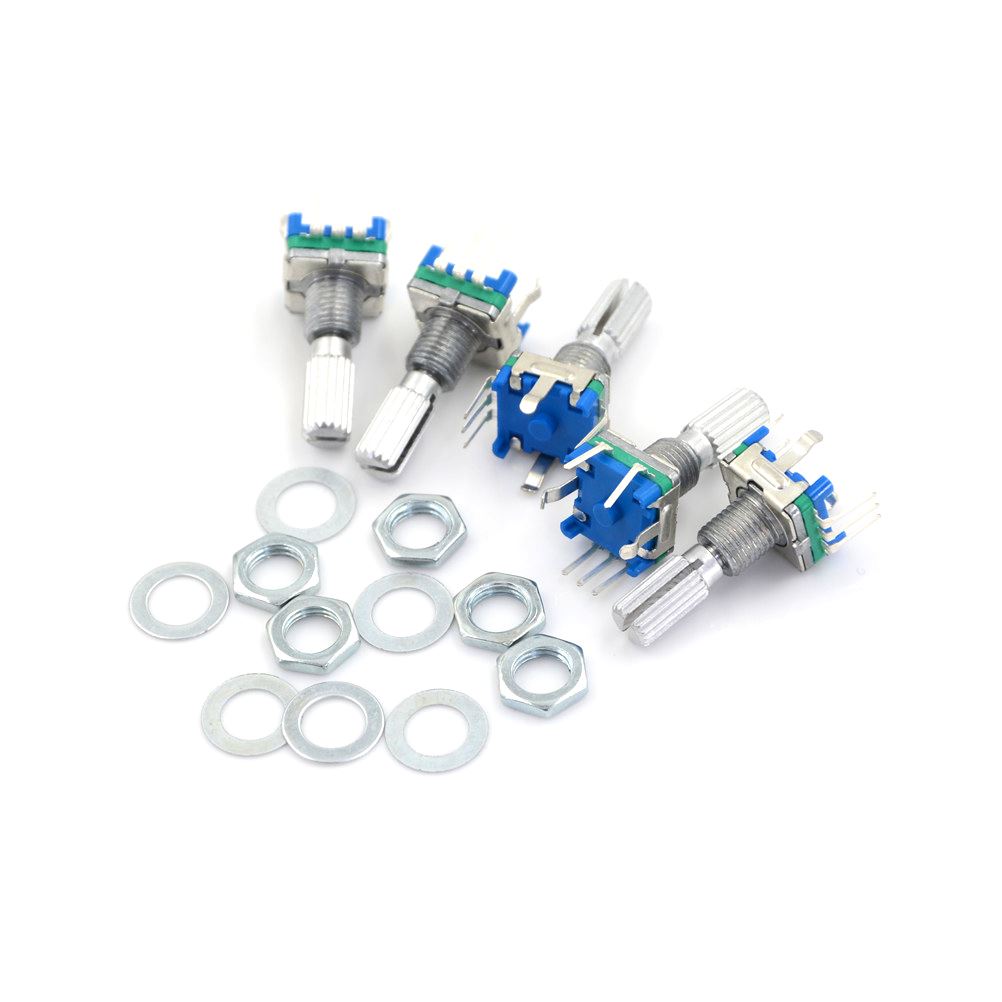 5pcs Rotary encoder,code switch/EC11/ audio potentiometer,wi