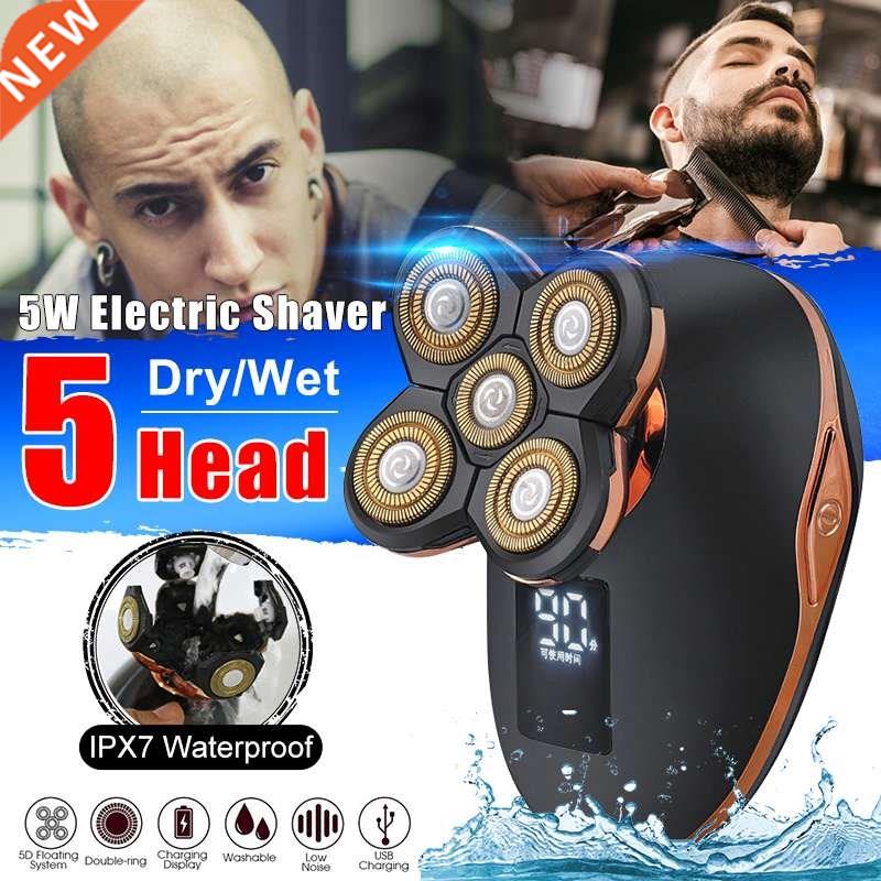 5 in 1 USB Rechargeable Electric Shaver Five Floating Heads