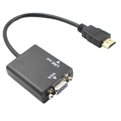1080 P HD to VGA Adapter Cable Portable Video Converter Cord