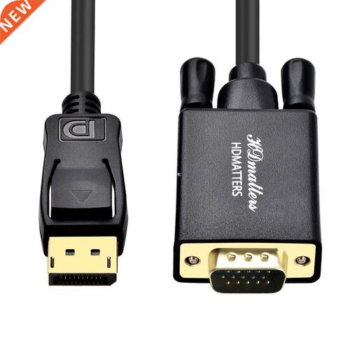 1.8m Displayport 1.2 to VGA cable cord m,1M DP 1.2 male to