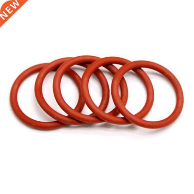 50PCS Red Silicone O-Ring Gasket OD 5 ~ 80mm Seal Ring Food