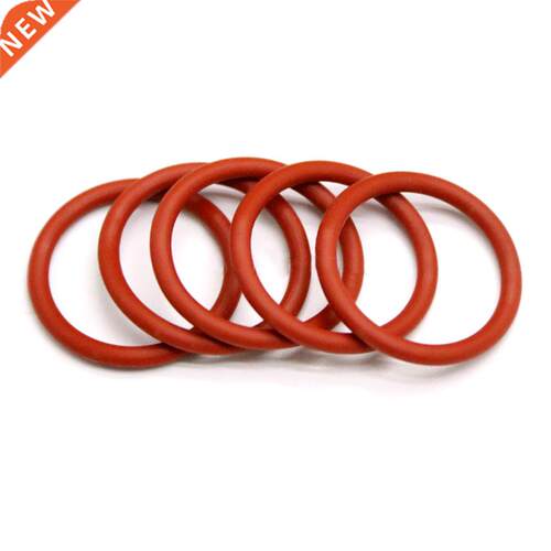 50PCS Red Silicone O-Ring Gasket OD 5 ~ 80mm Seal Ring Food