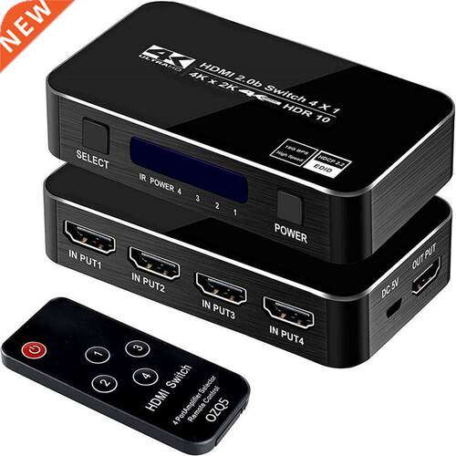 4 Port HDMI2.0 Switch 4K HD Audio Optical Support HDCP 2.2 S