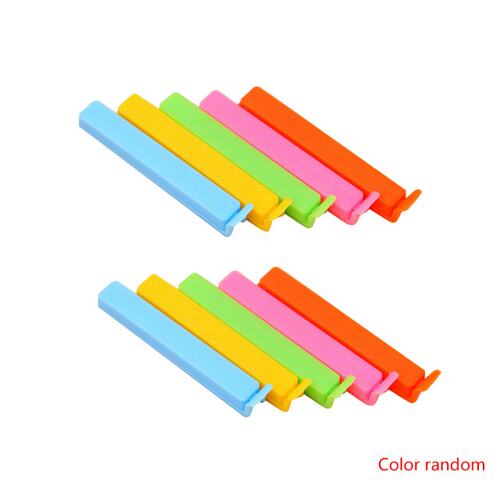 10PCS/SET Portable Colorful Plastic Clips Bright Color Food