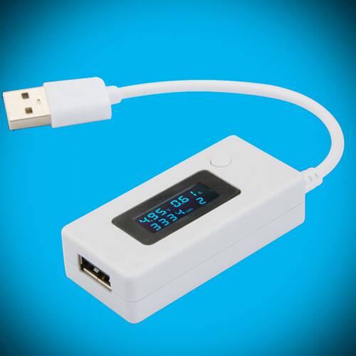 Screen Display Current Tester Meter USB Chger Mobile PC Po