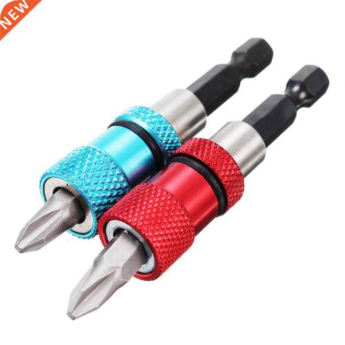 Adjustable 1/4'' 60mm Hex Screw Depth Bit Holder Dri