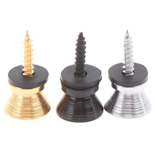 1PC Guitar Strap Lock Locking Pegs Pin Metal End Strap Butto