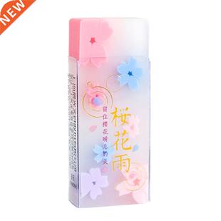 Cute Cherry Blossoms Pencil Erasers Sakura-shaped Style Tran