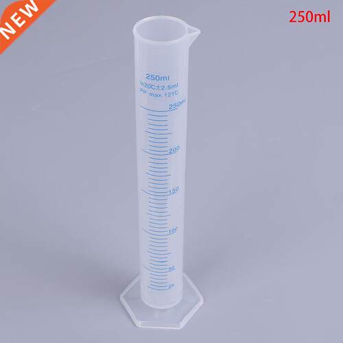 250ml Plastc Measurng Cylnder Laboratory Test Graduated