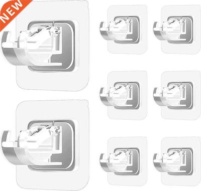 Wall Hooks Self Adhesive Curtain Rod Wall Brackets Hooks Str