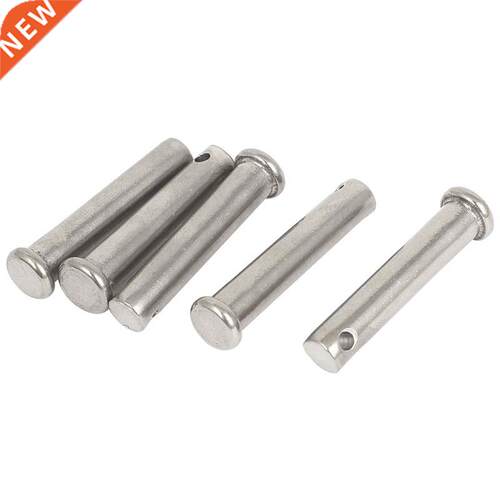 5 Pcs M8 x 40mm Flat Head 04 Round Clevis Pins