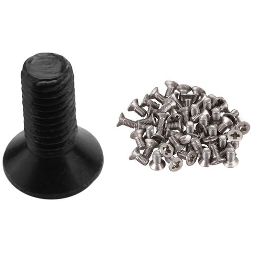 50Pcs M3x6 mm Slotted Phillips Countersunk Screw Machine Scr