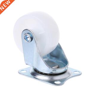 4PCS Swvel Casters Furnture Wheel Whte PP Nylon Roller Wh