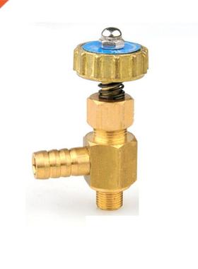 10mm Hose Barb x M10*1 Male Thread Angle Brass Needle Valve