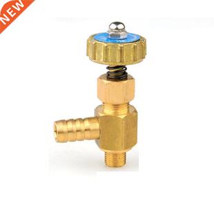 10mm Hose Barb x M10*1 Male Thread Angle Brass Needle Valve
