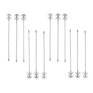 12Pcs/lot Double Layer Luminous Squid Hook Fishing Lures