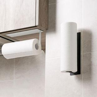 Steel Punch-free Roll Paper Rack Self Adhesive Toilet Towel