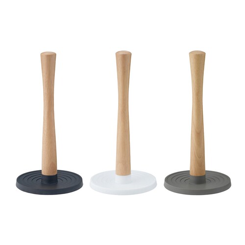 Wooden Desktop Toilet Roll Paper Holder Tissue Storage Rack