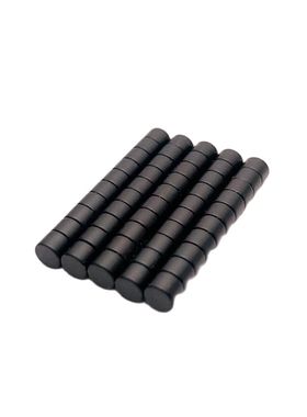 50PCS dia4x3mm Black Epoxy Neodymium Magnet Strong Small Rou