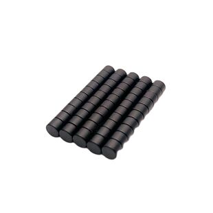50PCS dia4x3mm Black Epoxy Neodymium Magnet Strong Small Rou