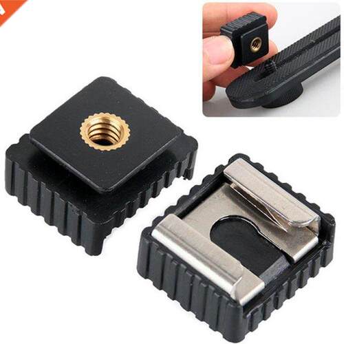 1PCS Flash Hot Shoe Mount Adapter Speedight Flash Cold Hot S