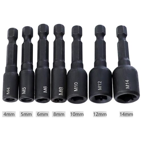 M4-M16 Screw Tap Socket Adapter 1/4 Inch Hex Shank Machine T