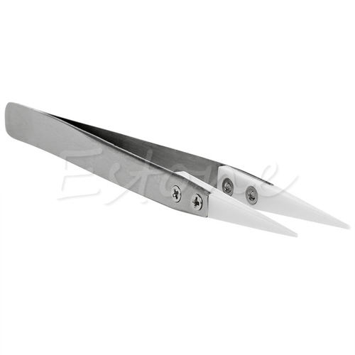 Heat Resistant Ceramic Tweezers Pointed Tip For RDA RBA Coil