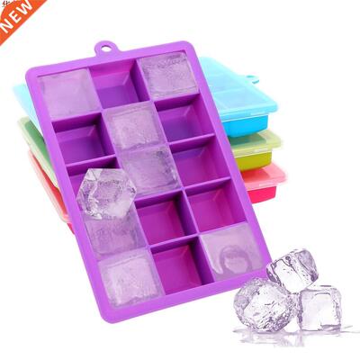 15-Hole Ice Cream Maker Chocolate Mould With Lid Square Shap