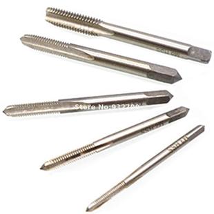 5pcs Hss Machine Screw Thread Metric Plug Tap 3mm 4mm 5mm 6m
