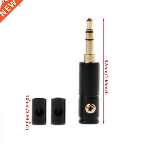 4 Sets Gold Plated 3.5mm Male Stereo Mini Jack Plug Audio So
